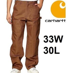 Carhartt Men’s Loose Fit Firm Duck Double-Front Utility Work Pant CARHARTT BROWN